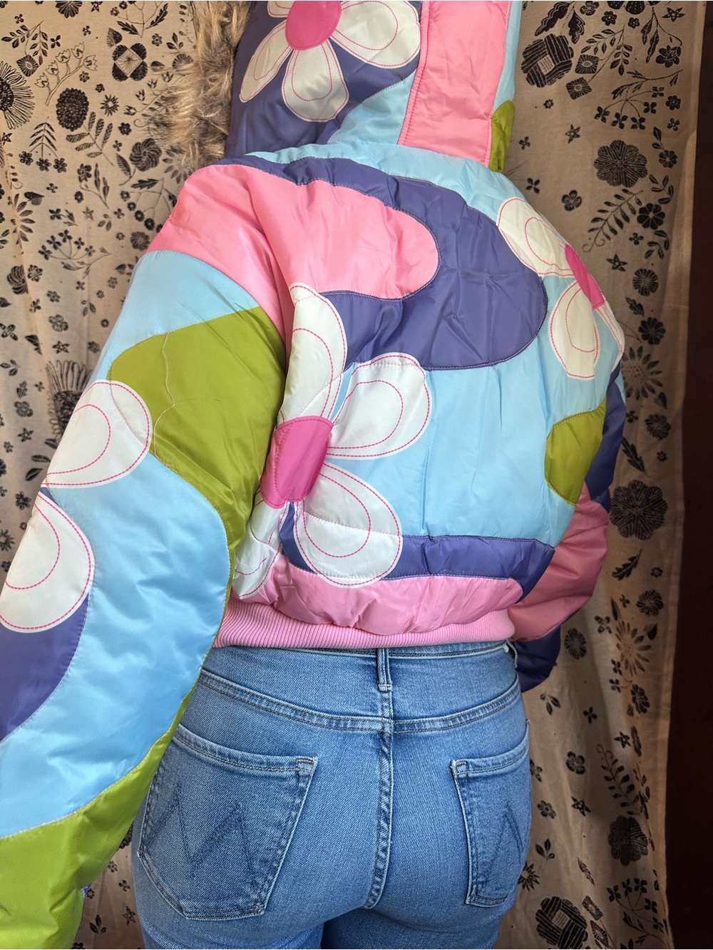 Delia’s • X Dolls Kill Show & Tell Quilted Floral Puffer Jacket - Picture 12 of 16